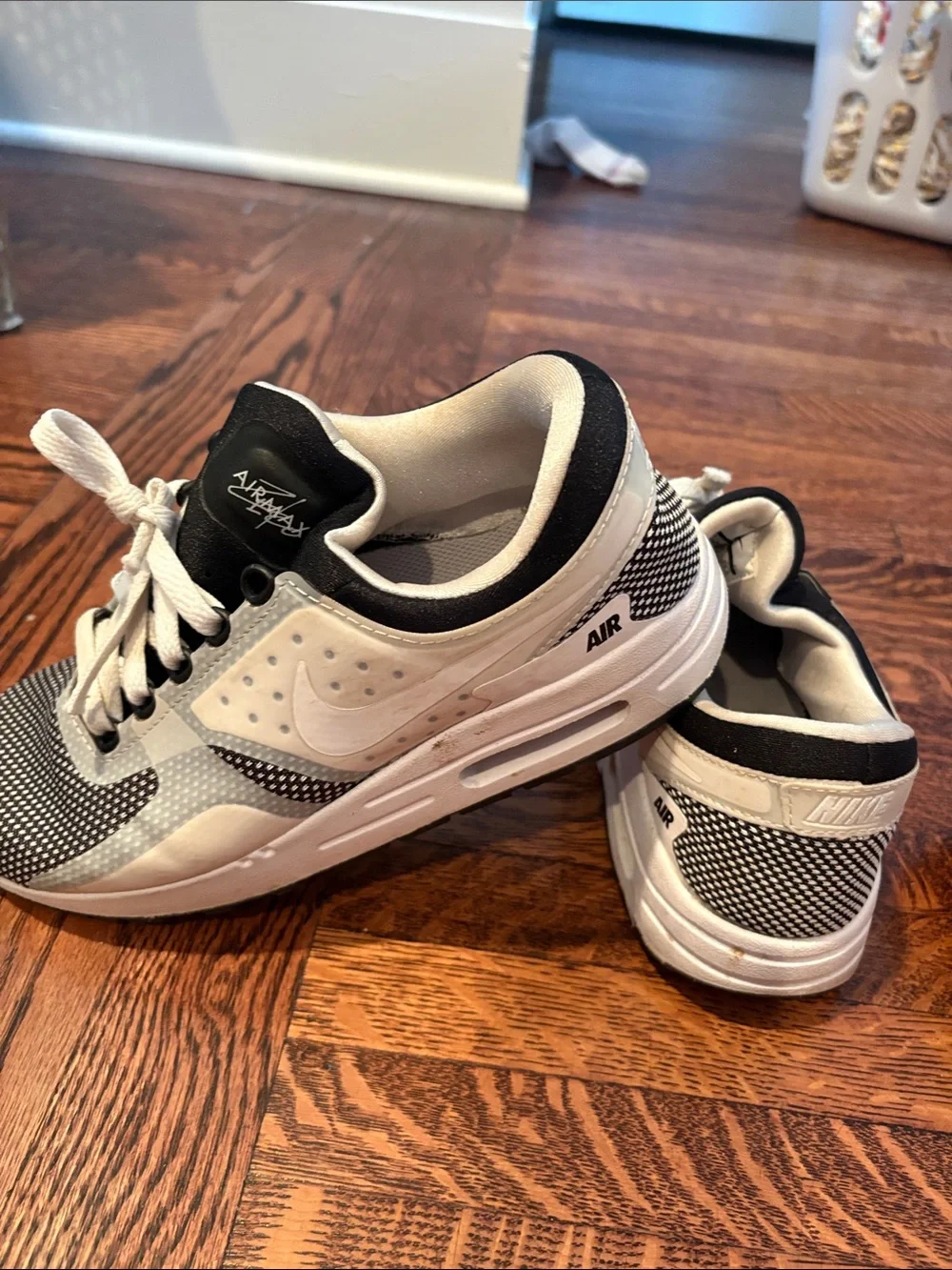 Nike Kids Black and White Air Sneakers